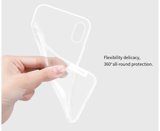 TPU чехол Nillkin Nature Series для Apple iPhone X/XS Бесцветный (прозрачный)