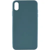 Силиконовый чехол Candy для Apple iPhone X / XS (5.8") Синий / Powder Blue