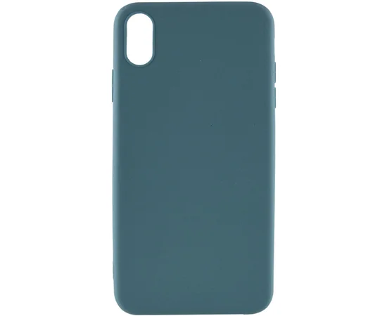 Силиконовый чехол Candy для Apple iPhone X / XS (5.8") Синий / Powder Blue