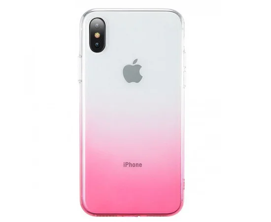 TPU+PC Ombre для Apple iPhone X / XS (5.8") Розовый