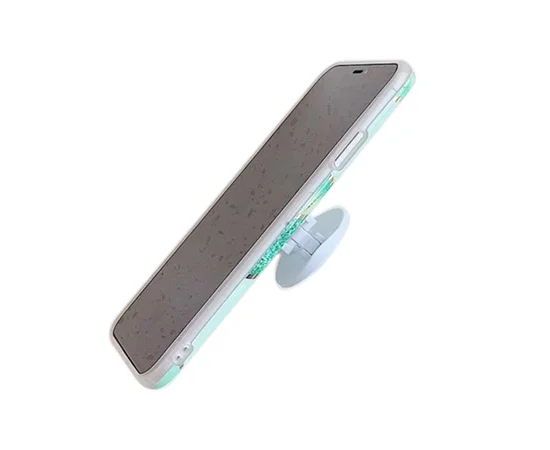 TPU Чехол Геометрия с держателем для телефона для Apple iPhone X / XS (5.8") Бирюзовый