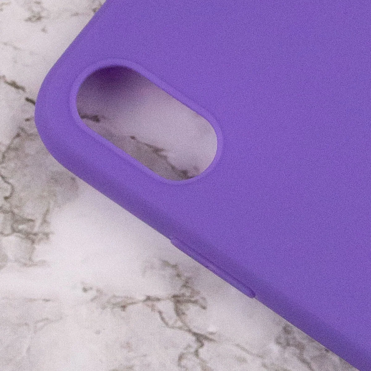 Силіконовий чохол Candy для Apple iPhone X / XS (5.8 ") Бузковий