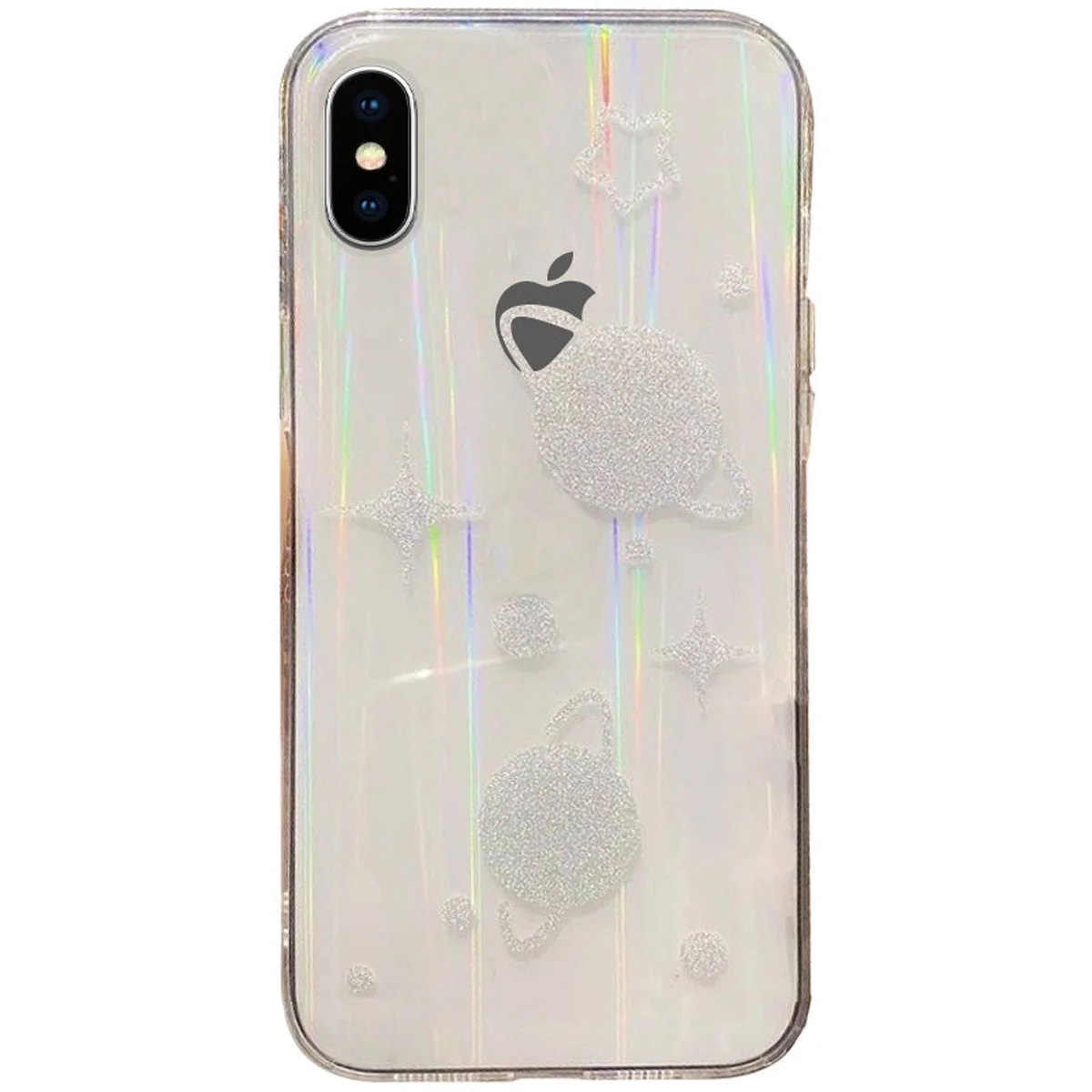TPU+Glass чехол Aurora Space для Apple iPhone X / XS (5.8") Планеты