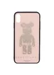TPU+Glass чехол TYBOMB Bear для Apple iPhone X / XS (5.8") Розовый