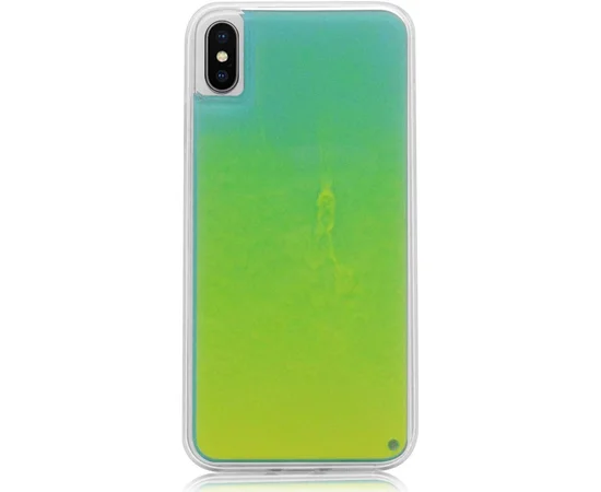Неоновый чехол Neon Sand glow in the dark для Apple iPhone X / XS (5.8") Зеленый
