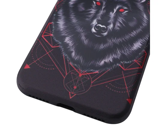 TPU чехол YCT Brilliant для Apple iPhone X/XS Волк / Черный