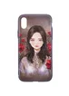 TPU+PC чехол YCT картина для Apple iPhone X/XS Девочка в красных цветах