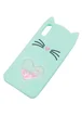 Силиконовый чехол Love Cat 3D для Apple iPhone X/XS (5.8") Мятный / Mint