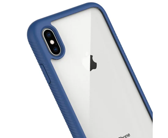 Ударопрочный чехол Full-body Bumper Case для Apple iPhone X / XS (5.8") Синий