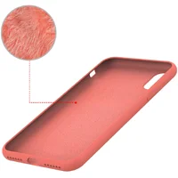 Чехол Silicone case (A) (с закрытым низом) для Apple iPhone X/XS Розовый  / Barbie pink