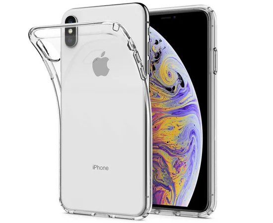 TPU чехол GETMAN Transparent 1,0 mm для Apple iPhone X / XS (5.8") Прозрачный / Transparent