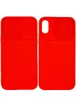 Чехол Camshield Square TPU со шторкой для камеры для Apple iPhone X / XS (5.8") Красный