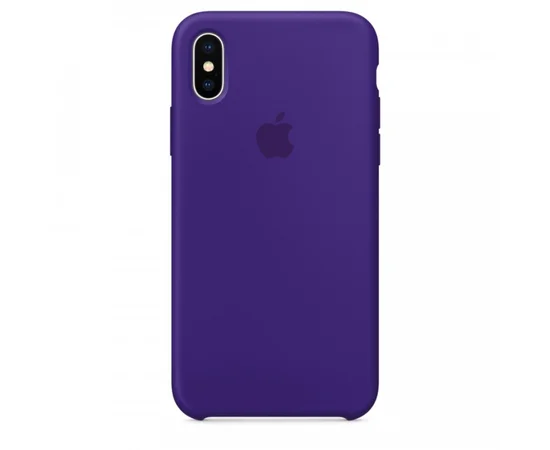 Чехол Silicone case (AAA) для Apple iPhone X (5.8") Фиолетовый / Ultra Violet