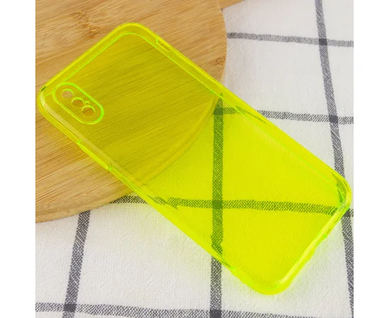 Матовый полупрозрачный TPU чехол с защитой камеры для Apple iPhone X / XS (5.8") Зеленый / Light Green