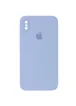 Чехол Silicone Case Square Full Camera Protective (AA) для Apple iPhone XS (5.8") Голубой / Mist blue