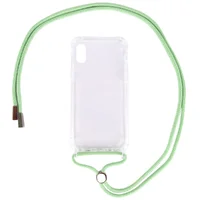 Чехол TPU Crossbody Transparent для Apple iPhone X / XS (5.8") Мятный