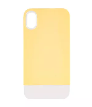 Чохол TPU+PC Bichromatic для Apple iPhone X / XS (5.8") Creamy-yellow / White