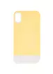 Чохол TPU+PC Bichromatic для Apple iPhone X / XS (5.8") Creamy-yellow / White