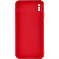 Силіконовий чохол Candy Full Camera для Apple iPhone X / XS (5.8 ") Червоний / Camellia