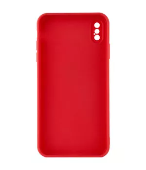 Силіконовий чохол Candy Full Camera для Apple iPhone X / XS (5.8 ") Червоний / Camellia