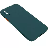 Чехол TPU Square Full Camera для Apple iPhone X / XS (5.8") Зеленый