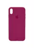 Чехол Silicone Case Full Protective (AA) для Apple iPhone X / XS (5.8") Красный / Rose Red