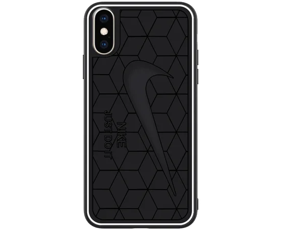 TPU Чохол Sneakers для Apple iPhone XS (5.8 ") Чорний / Nike