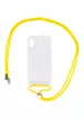 Чехол TPU Crossbody Transparent для Apple iPhone X / XS (5.8") Желтый