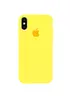 Чехол Silicone Case Full Protective (AA) для Apple iPhone X/XS Желтый / Yellow