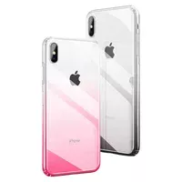 TPU+PC Ombre для Apple iPhone X / XS (5.8") Розовый