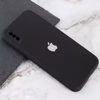 TPU+Glass чохол Matte Candy Full camera для Apple iPhone X / XS (5.8") Чорний