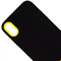 Чехол TPU+PC Bichromatic для Apple iPhone X / XS (5.8") Black / Yellow
