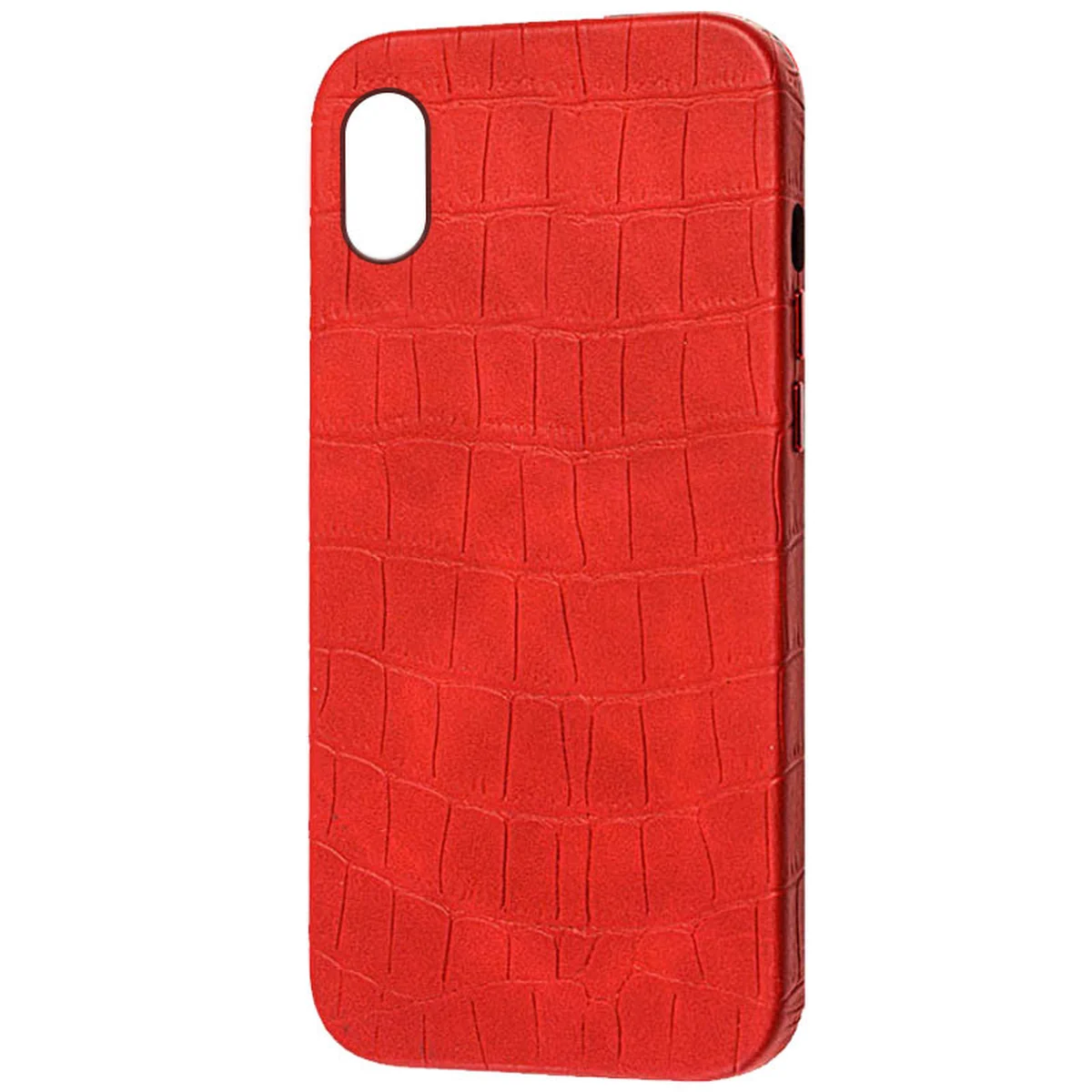 Шкіряний чохол Croco Leather для Apple iPhone XS (5.8 ") Red
