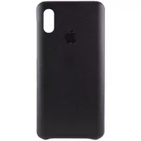 Кожаный чехол AHIMSA PU Leather Case Logo (A) для Apple iPhone X / XS (5.8") Черный