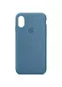 Чехол Silicone Case Full Protective (AA) для Apple iPhone X/XS Синий / Blue Jay