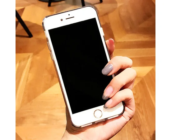 TPU+PC чехол Liquid (glitter) для Apple iPhone X/XS Тетрис / Зеленый