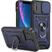 Чехол Ummi Camshield Serge Ring для Apple iPhone X / XS (5.8") Синий / Navy