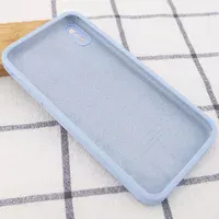 Чохол Silicone Case Square Full Camera Protective (AA) для Apple iPhone XS (5.8 ") Блакитний / Mist blue