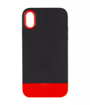 Чохол TPU+PC Bichromatic для Apple iPhone X/XS (5.8") Black / Red