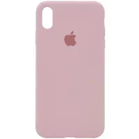 Чохол Silicone Case Full Protective (AA) для Apple iPhone X/XS (5.8") Рожевий / Pink Sand