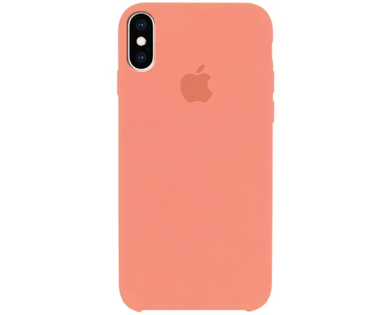 Чехол Silicone Case (AA) для Apple iPhone X/XS Розовый / Flamingo