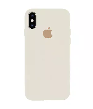 Чохол Silicone Case Full Protective (AA) для Apple iPhone X / XS Бежевий / Antigue White