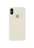 Чехол Silicone Case Full Protective (AA) для Apple iPhone X/XS Бежевый / Antigue White