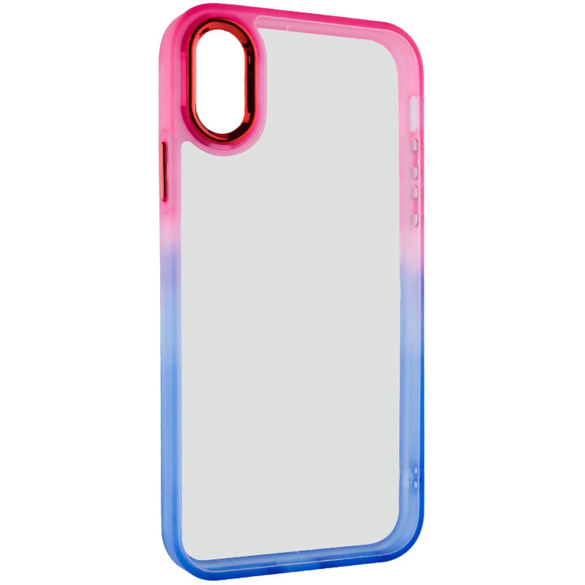 Чехол TPU+PC Fresh sip series для Apple iPhone X / XS (5.8") Синий / Розовый