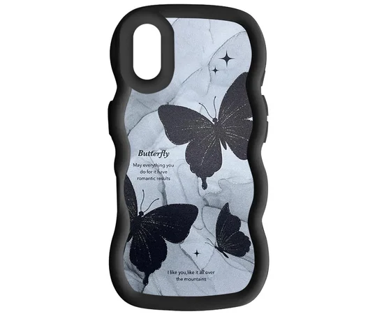 Чохол TPU Cloudy Pictures для Apple iPhone X/XS (5.8") Butterflies