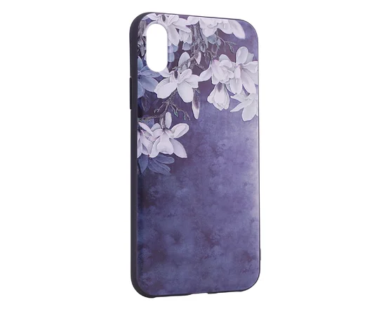 TPU чехол OMEVE Pictures для Apple iPhone X/XS Подснежники (темный фон)