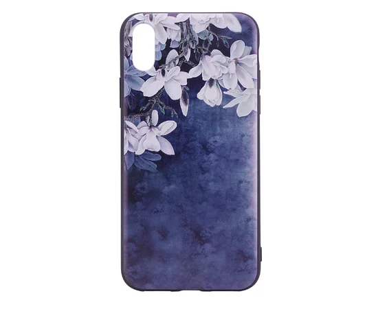 TPU чехол OMEVE Pictures для Apple iPhone X/XS Подснежники (темный фон)