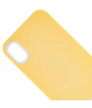Чехол TPU+PC Bichromatic для Apple iPhone X / XS (5.8") Creamy-yellow / White