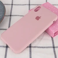 Чохол Silicone Case Full Protective (AA) для Apple iPhone X/XS (5.8") Рожевий / Pink Sand