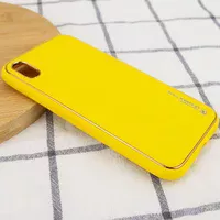Кожаный чехол Xshield для Apple iPhone X / XS (5.8") Желтый / Yellow